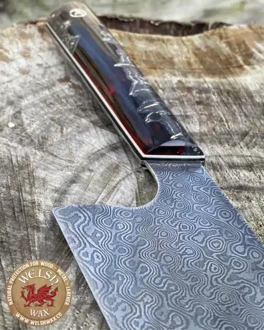 Jamie Nerkowski custom made knife Damascus